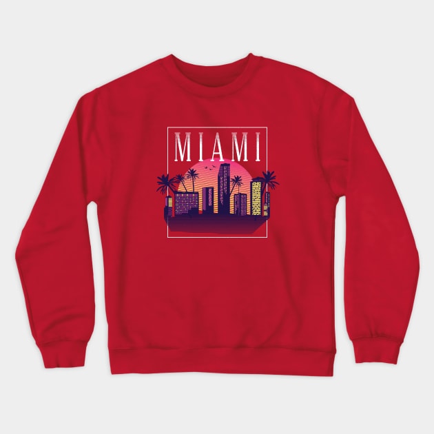 Miami Crewneck Sweatshirt by LR_Collections